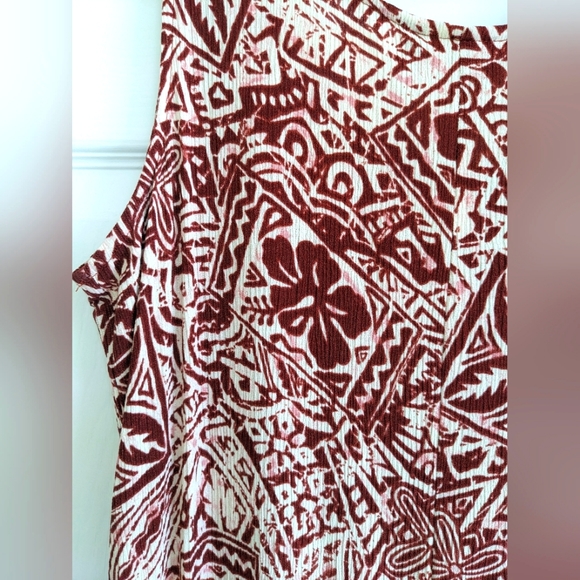 Vintage Hilo Hattie Hawaiian Original Hibiscus Textured Midi Dress - Picture 7 of 11